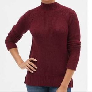 GAP Maroon Mock neck Sweater